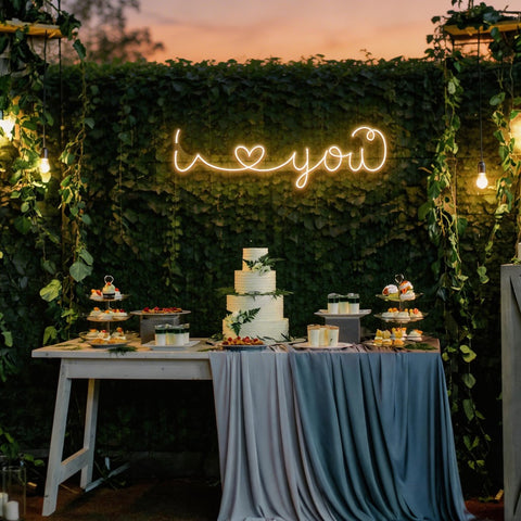 I Love You Led Neon Sign Light