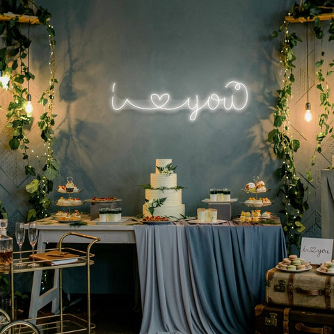 I Love You Led Neon Sign Light