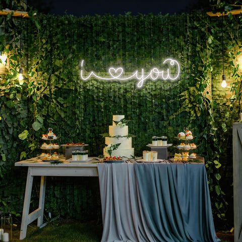 I Love You Led Neon Sign Light