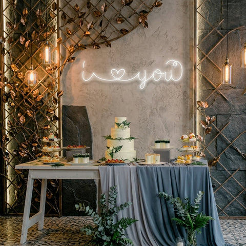 I Love You Led Neon Sign Light