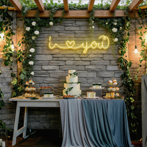 I Love You Led Neon Sign Light