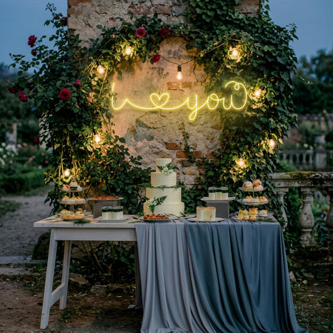 I Love You Led Neon Sign Light
