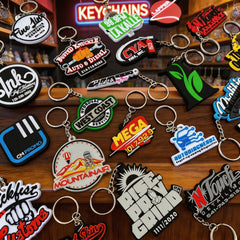 Custom 3D Die-Cut Rubber Keychains