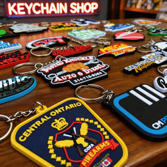 Custom 3D Die-Cut Rubber Keychains