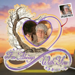 I'm Always With You Infinity Symbol - Personalized Photo Light Box