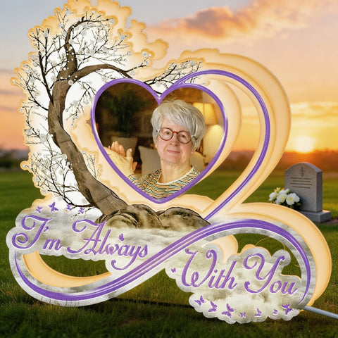 I'm Always With You Infinity Symbol - Personalized Photo Light Box