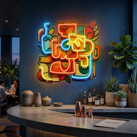 Impressive Festival Abstract Art LED Neon Sign Light Pop Art