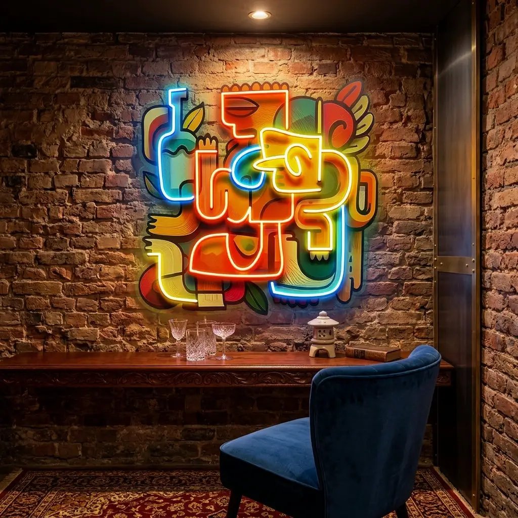 Impressive Festival Abstract Art LED Neon Sign Light Pop Art