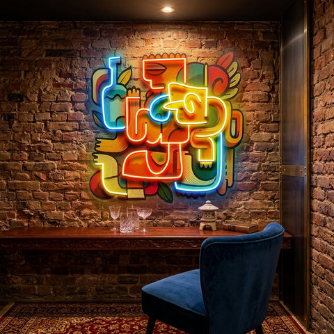 Impressive Festival Abstract Art LED Neon Sign Light Pop Art