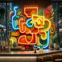Impressive Festival Abstract Art LED Neon Sign Light Pop Art