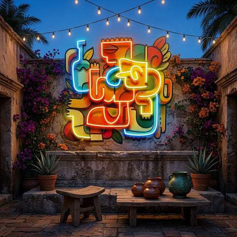Impressive Festival Abstract Art LED Neon Sign Light Pop Art