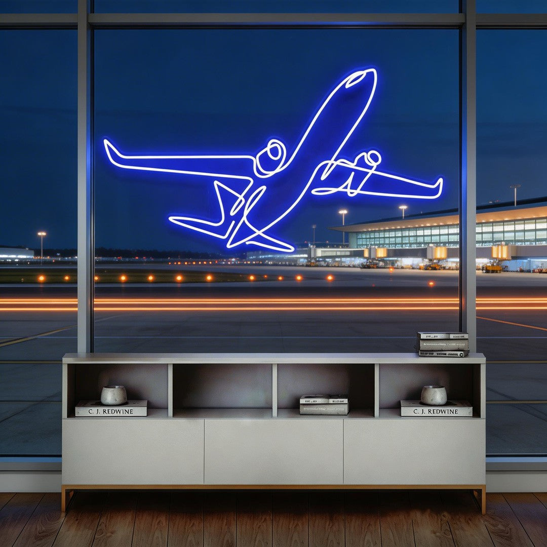 The Airplane Neon Sign