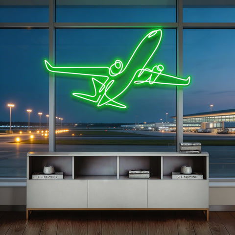 The Airplane Neon Sign