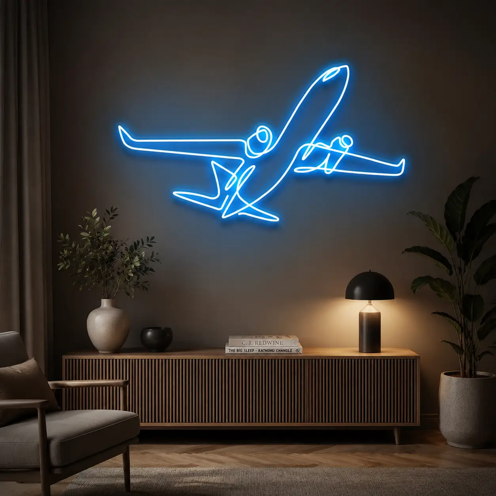 The Airplane Neon Sign