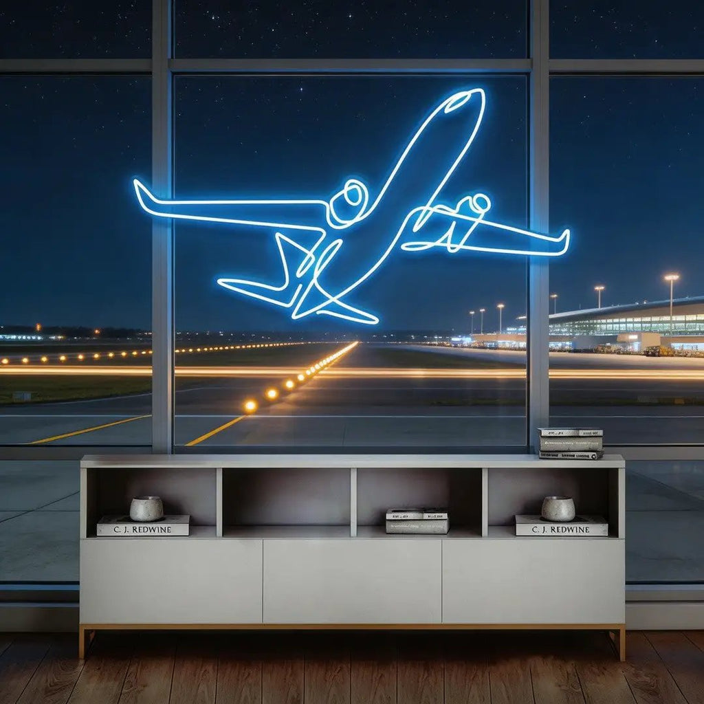 The Airplane Neon Sign