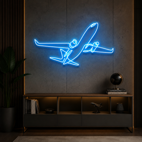 The Airplane Neon Sign