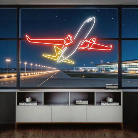 The Airplane Neon Sign