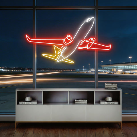 The Airplane Neon Sign
