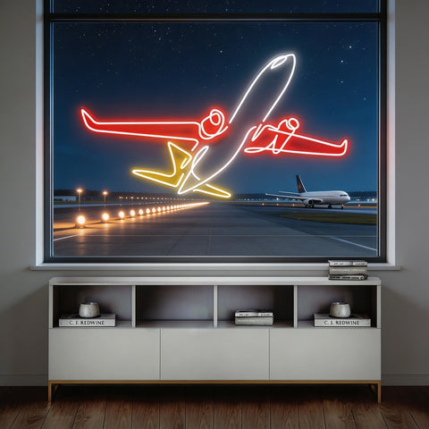 The Airplane Neon Sign