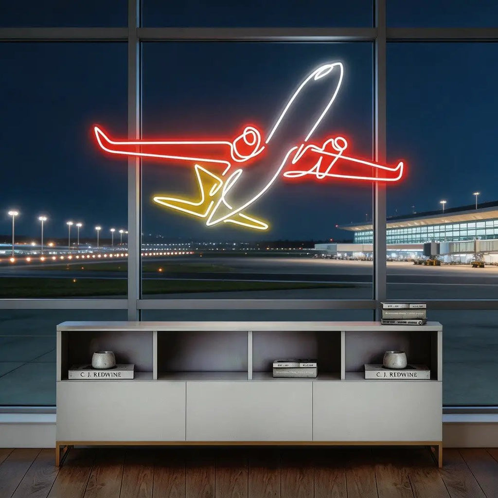 The Airplane Neon Sign