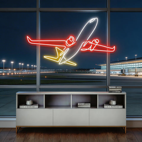 The Airplane Neon Sign
