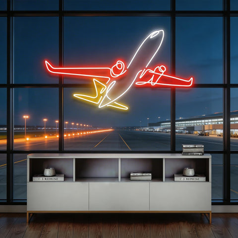 The Airplane Neon Sign