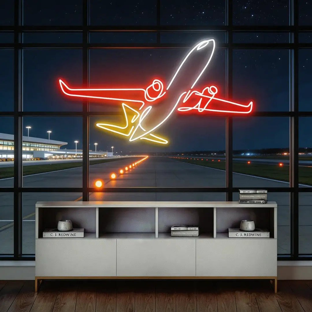 The Airplane Neon Sign