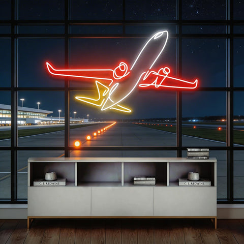 The Airplane Neon Sign