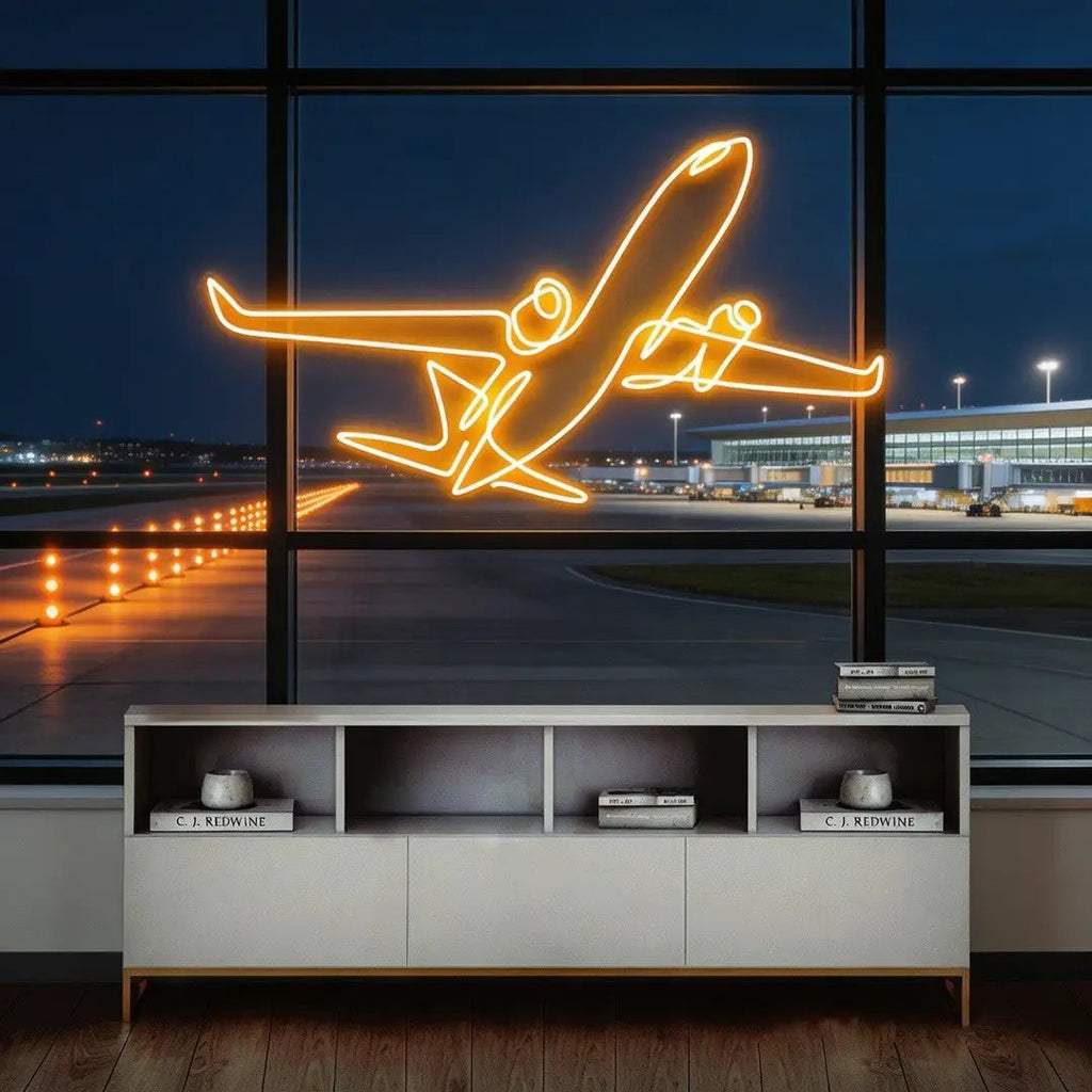 The Airplane Neon Sign