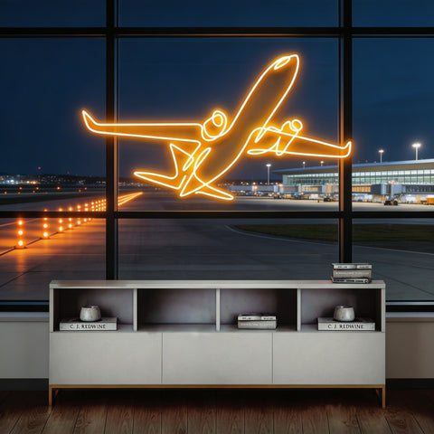 The Airplane Neon Sign