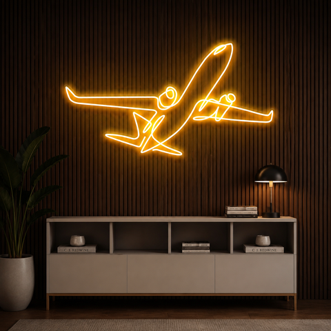The Airplane Neon Sign