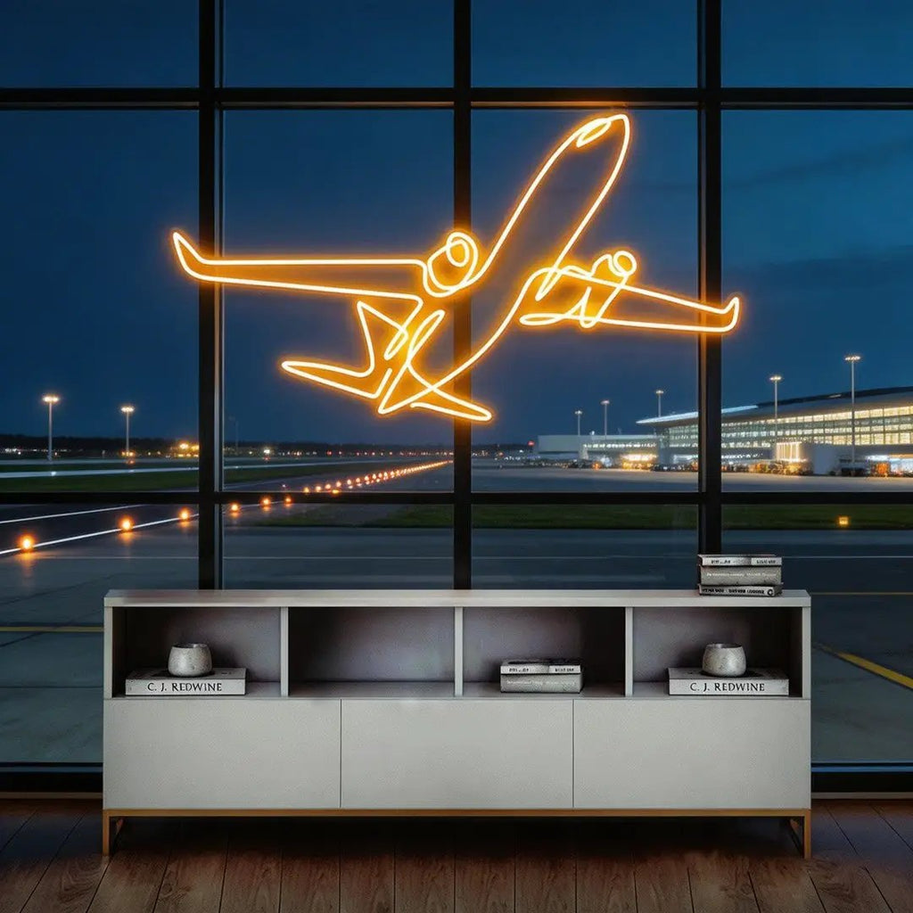The Airplane Neon Sign
