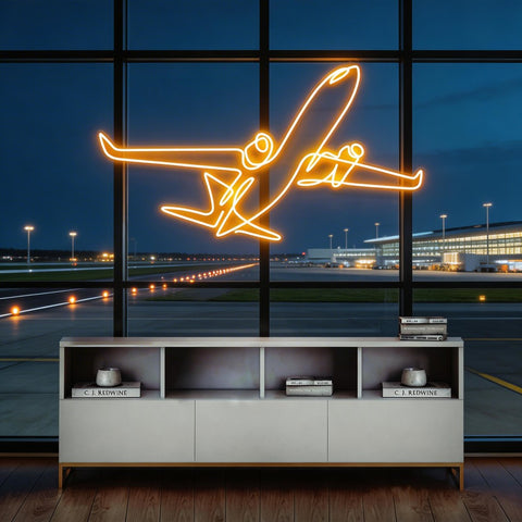 The Airplane Neon Sign