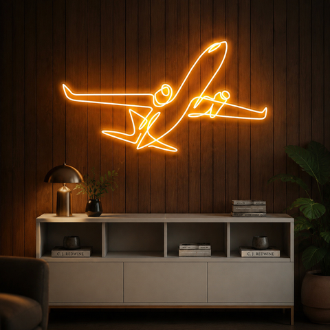 The Airplane Neon Sign