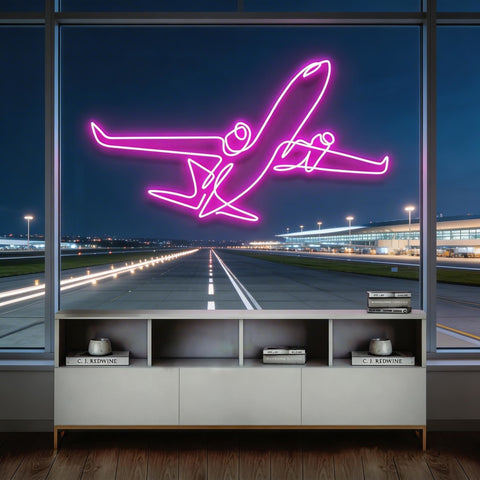 The Airplane Neon Sign