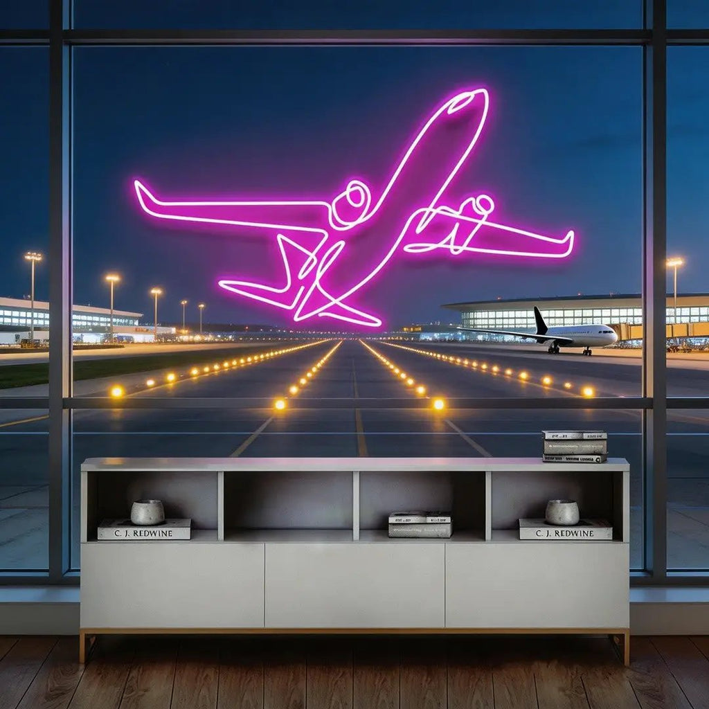 The Airplane Neon Sign