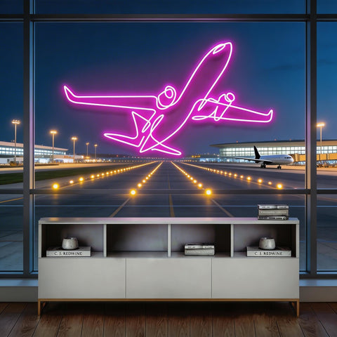 The Airplane Neon Sign