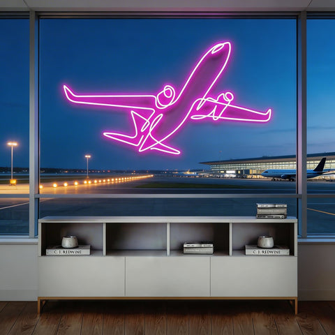 The Airplane Neon Sign