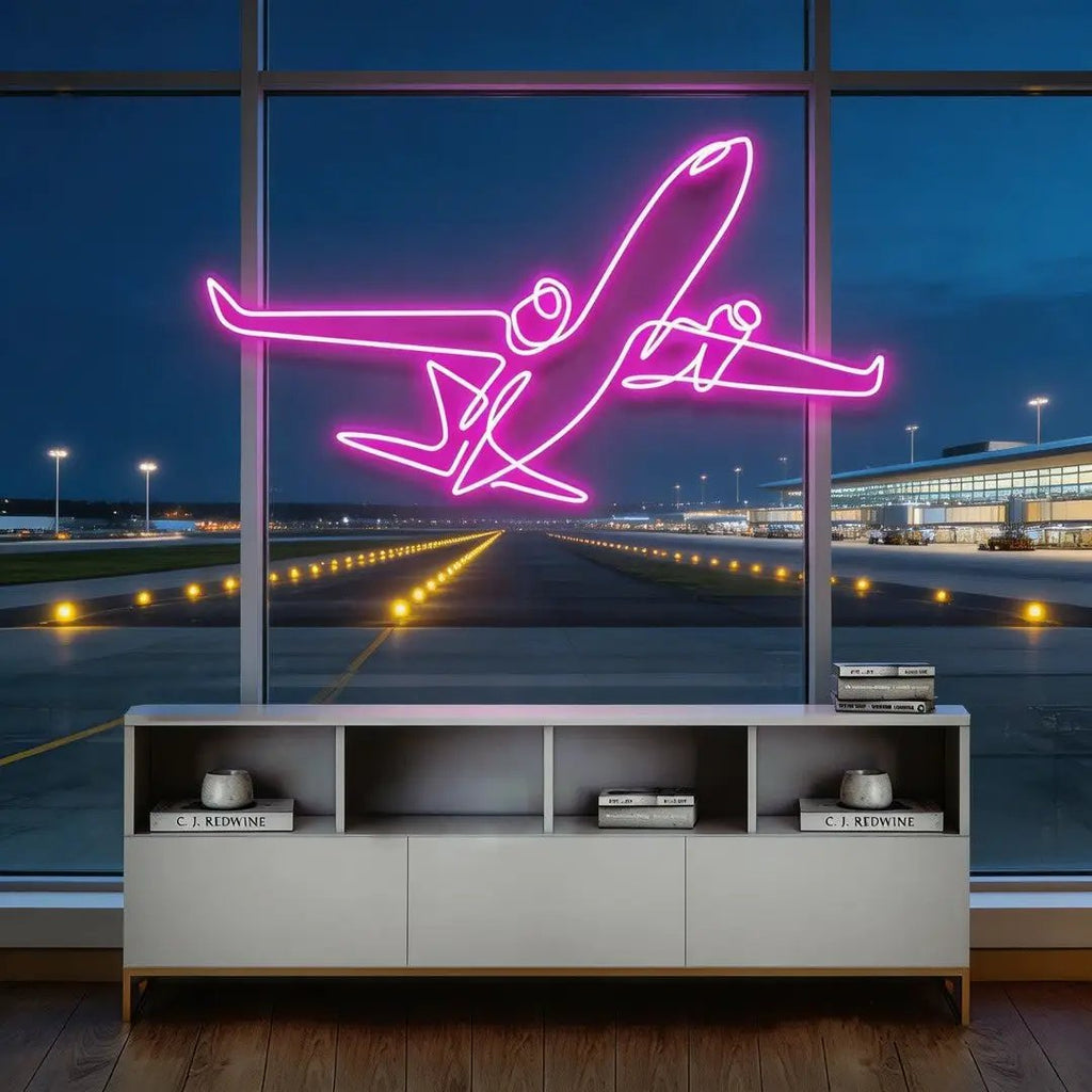 The Airplane Neon Sign