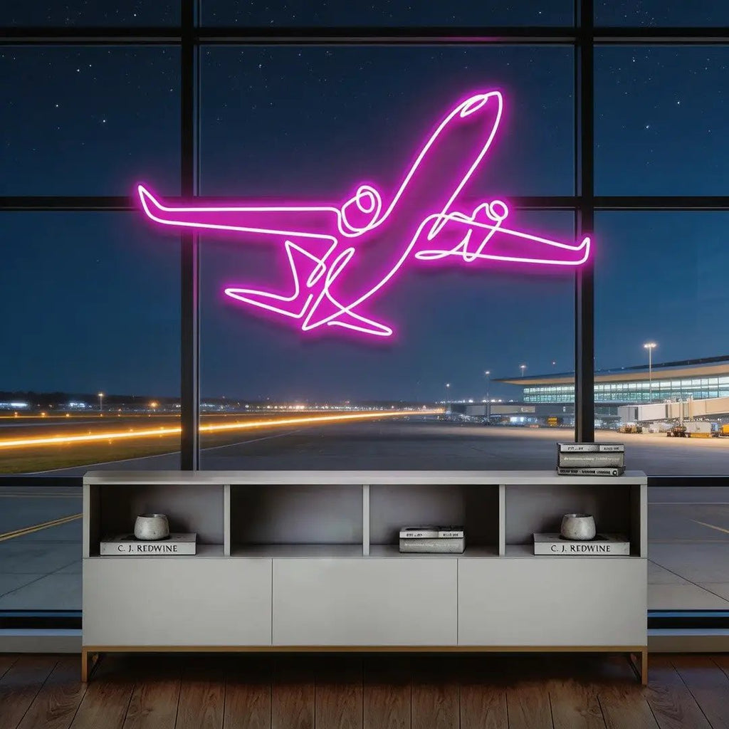 The Airplane Neon Sign