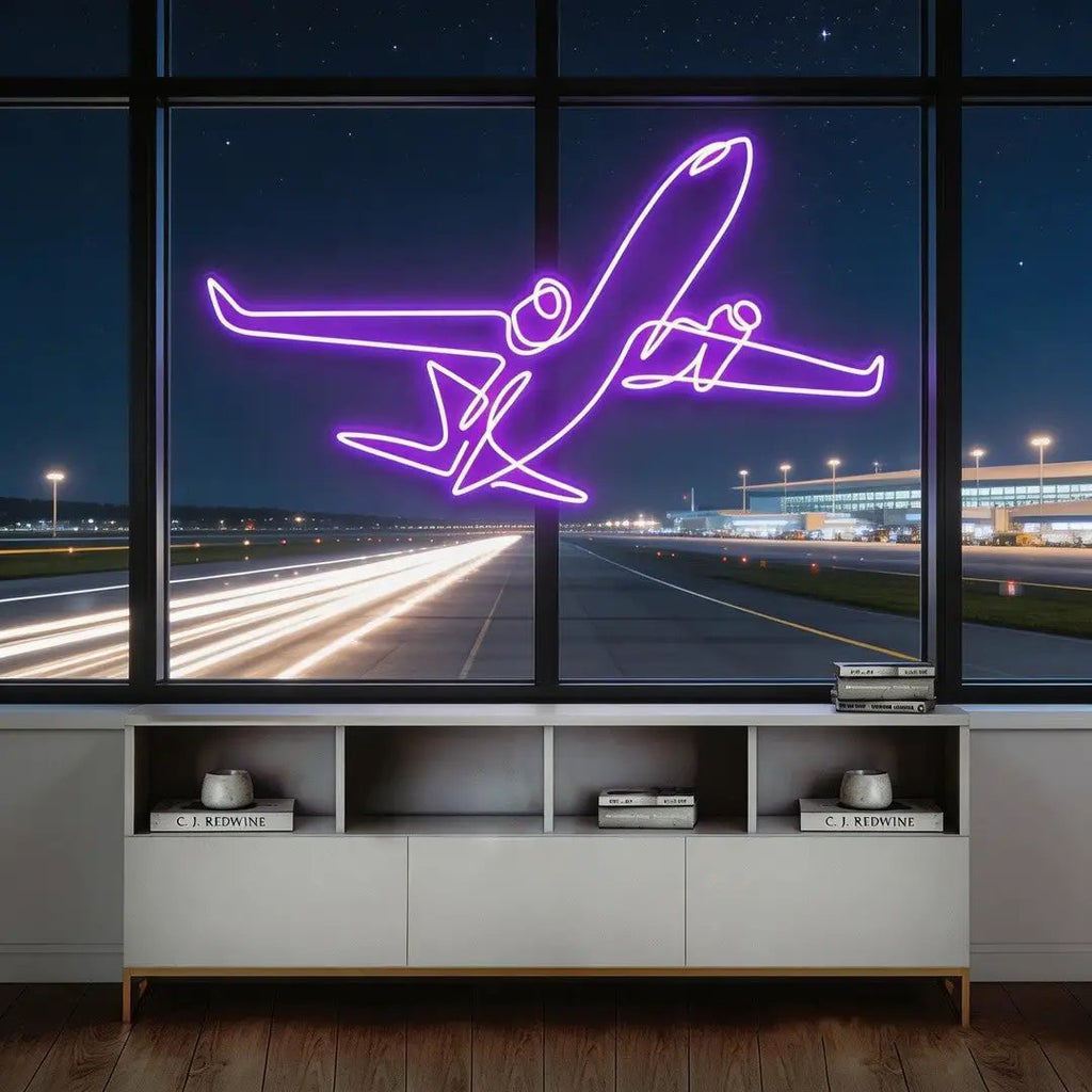 The Airplane Neon Sign