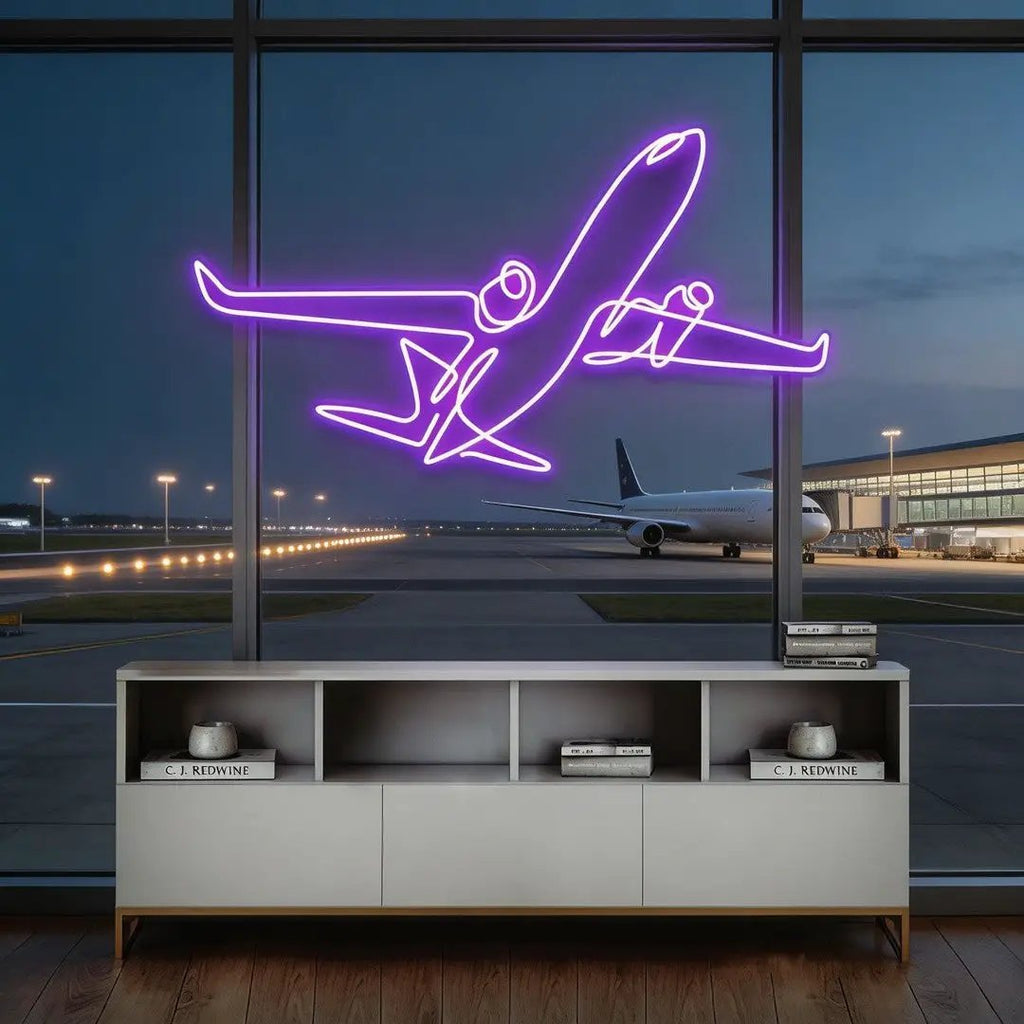 The Airplane Neon Sign