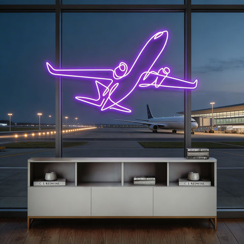 The Airplane Neon Sign