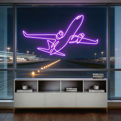 The Airplane Neon Sign