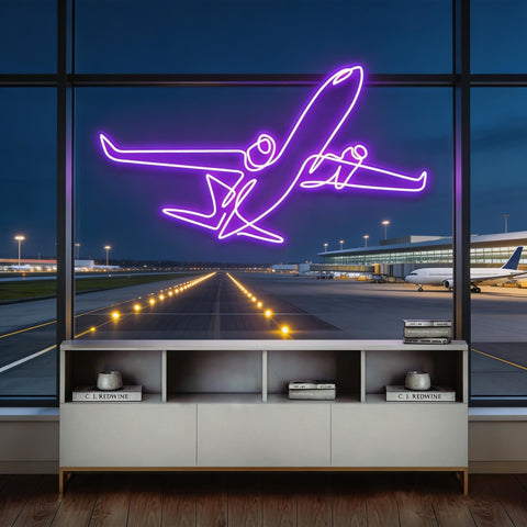 The Airplane Neon Sign