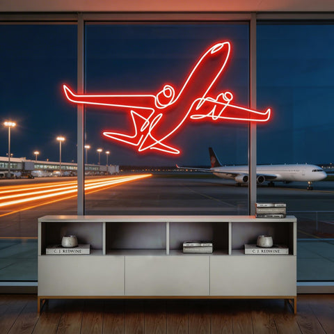 The Airplane Neon Sign
