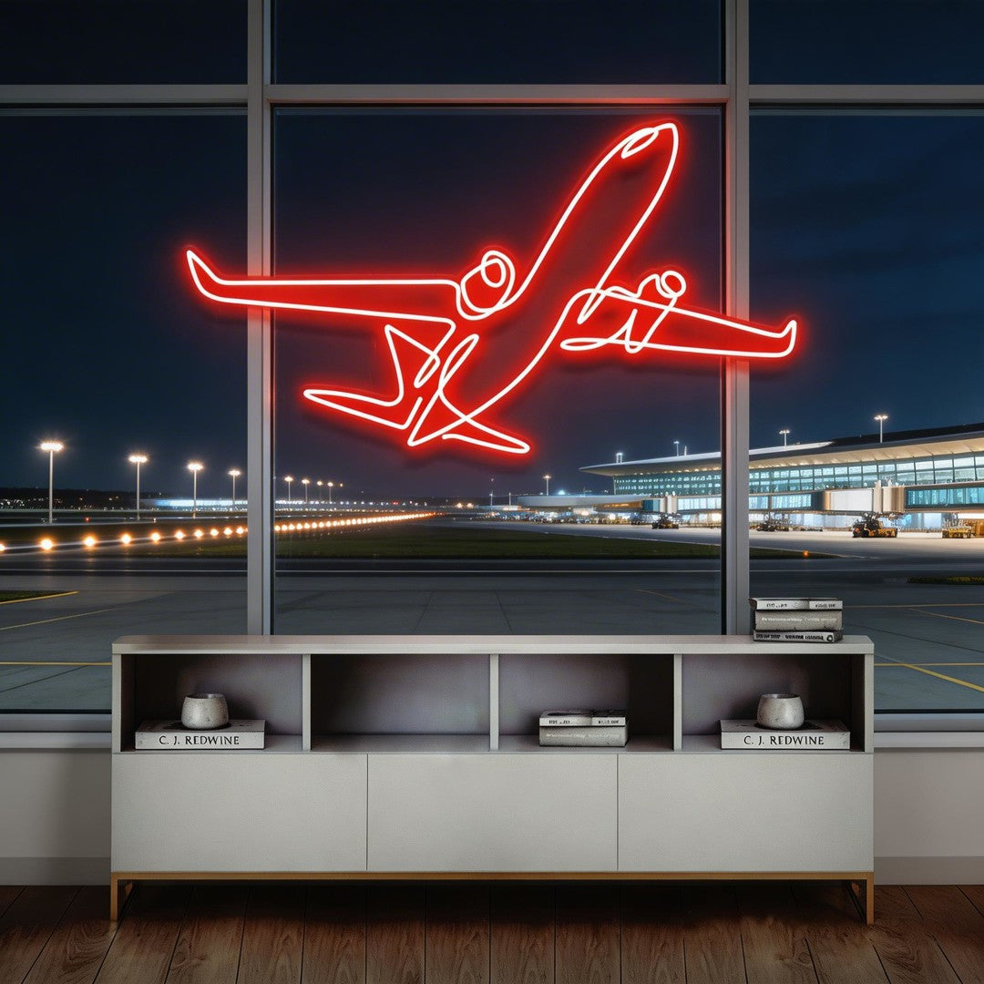 The Airplane Neon Sign