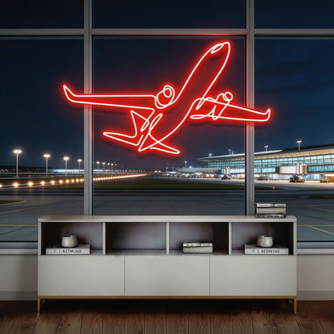 The Airplane Neon Sign