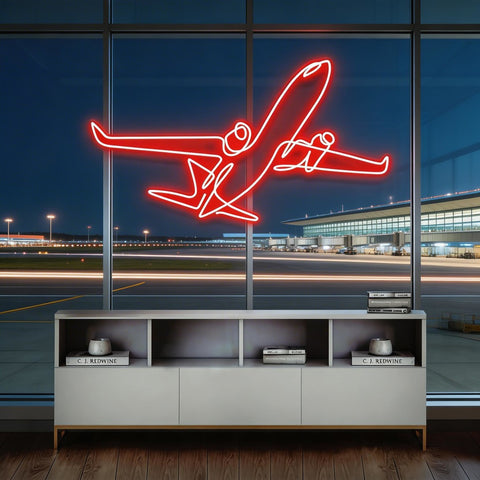 The Airplane Neon Sign