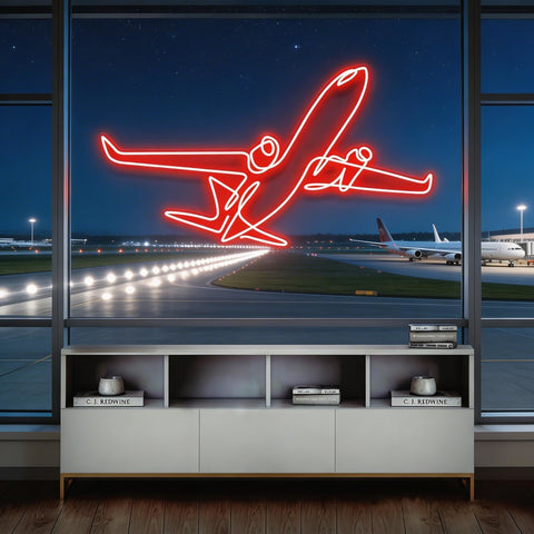 The Airplane Neon Sign